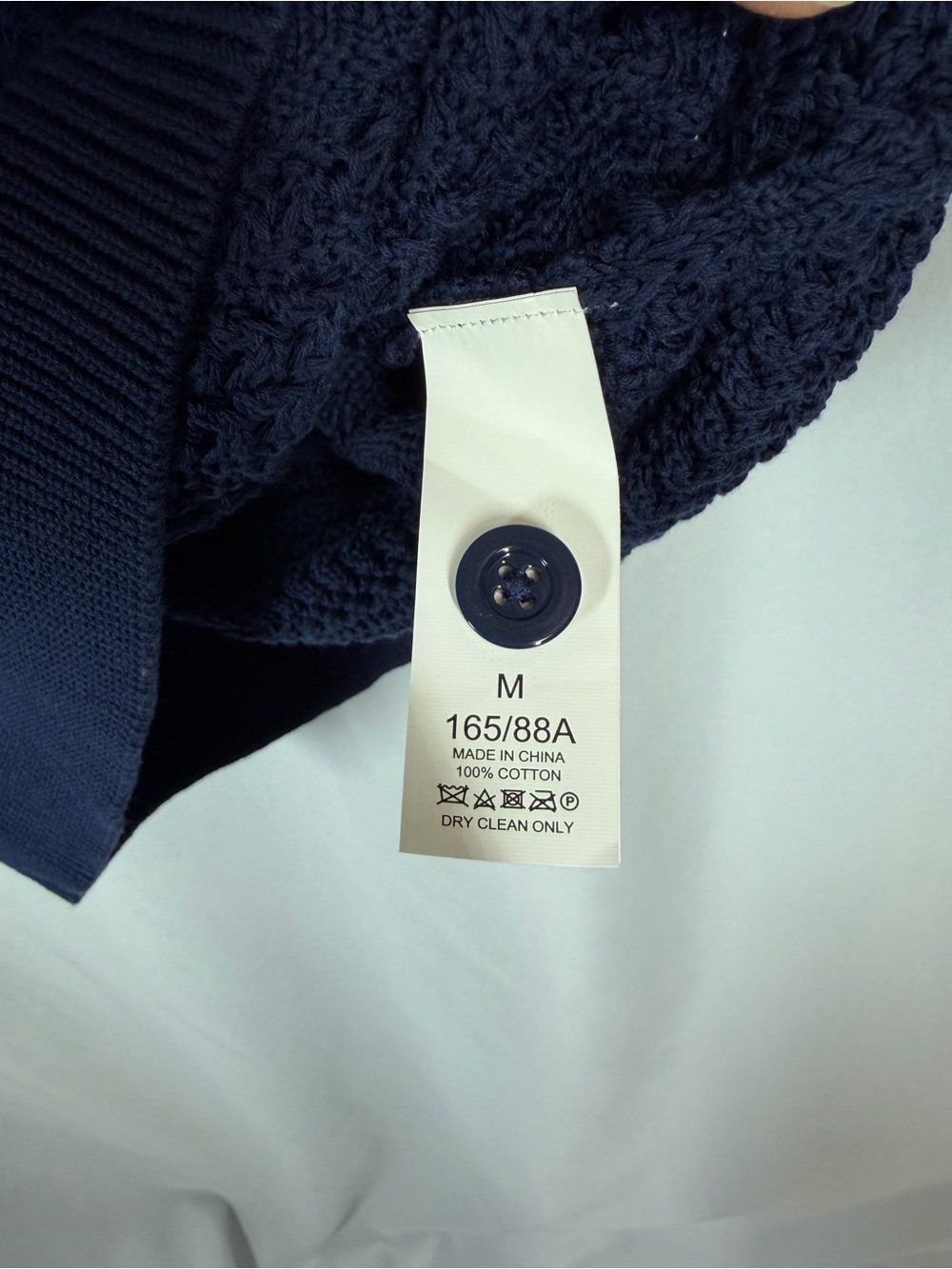 Kate Spade | Shortsleeve Polo Sweater Navy Blue White Women's Size Medium - Picture 9 of 11